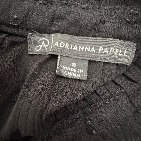 Adrianna Papell Women's Swiss Dot Pleated Sleeveless Blouse - Picture 14 of 14